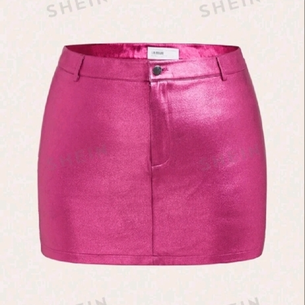 SHEIN Pink Mini  Skirt